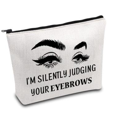 Imagem de Bolsa de maquiagem BDPWSS Estetician I'm Silently Judging Eyebrows