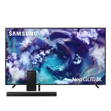 Imagem de Conjunto Smart TV 65" 8K Samsung Neo QLED QN65QN900FGXZD 120Hz + Soundbar HW-Q600C 360W Dolby Atmos
