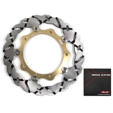 Imagem de Rotor de disco de freio dianteiro Arashi para Yamaha Xmax 125 YP125R 2006-2013, X-max 250 YP250R 2005-2013, Xmax 250 YP250R SPORT 2011-2012, peças de acessórios de motocicleta douradas