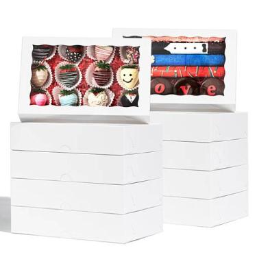 Imagem de Caixas de padaria SLShepack para biscoitos 24 unidades 24,13 x 15,24 x
