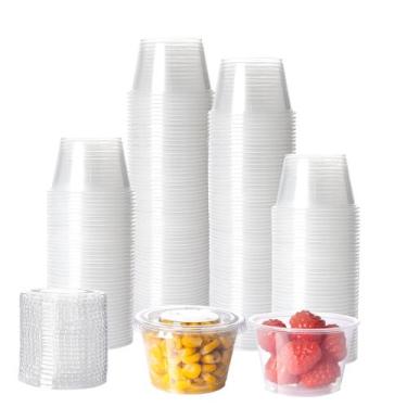 Imagem de Copos descartáveis de plástico HOMIP de 4 onças (pacote com 300) com t