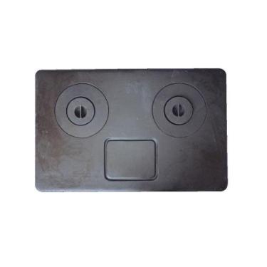 Imagem de Chapa Fogão A Lenha 2 Furos Com Redução Multiuso 92X59Cm - RIG FUNDIDO