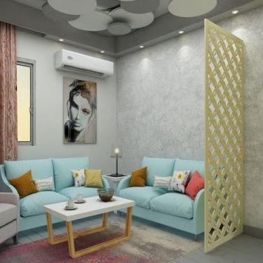 Imagem de Painel Vazado Divisória MDF Valência Crú - Decore Painéis e Divisórias