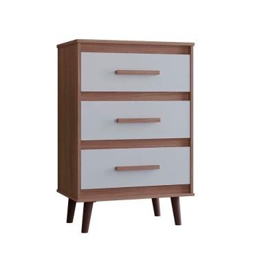 Imagem de Cômoda para Quarto Pé Palito 3 Gavetas Lima