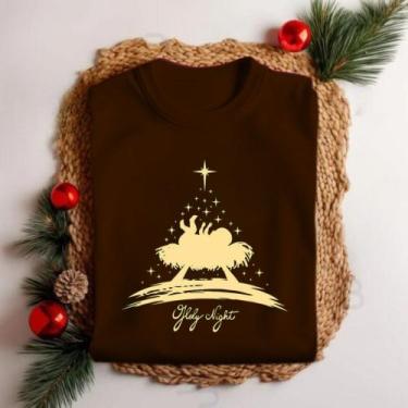 Imagem de Camiseta Unissex Natal Menino Jesus Nascimento Festa Personalizada Tec