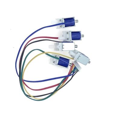 Imagem de 5 peças válvula DC 3,7V-6V normalmente aberta N/O válvula solenoide válvula de ar eletromagnética interruptor de válvulas de escape 4,5V 5V DWBPGVUN