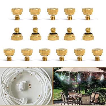 Imagem de XMGKMN Kit de pulverização de pressão de água de torneira fácil de instalar sistema de pulverização de resfriamento de jardim Spray de baixa pressão (tamanho: 12 m)