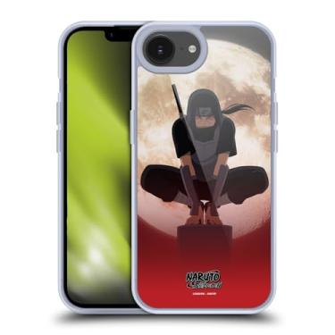 Imagem de Head Case Designs Capa de gel artística com personagem Naruto Shippuden Itachi Uchiha Moon oficialmente licenciada [proteção de grau militar] compatível com Apple iPhone 16e e compatível com MagSafe