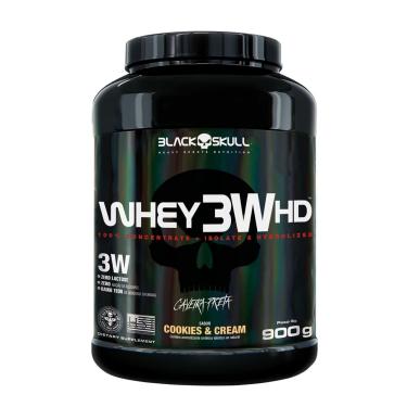 Imagem de Whey 3W HD 900g Black Skull Whey 3W HD Cookies & Cream 900g