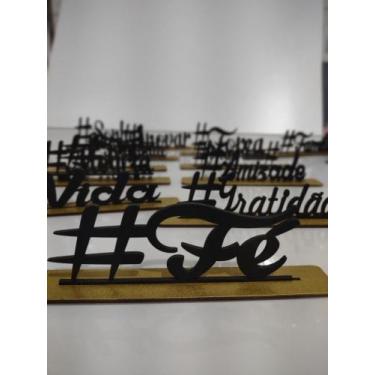 Imagem de Palavras em mdf 3mm com base - Anderlaser personalizados , Marrom