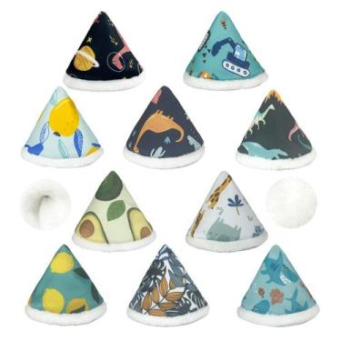 Imagem de Bebê Boy Coral Velvet Pee Teepee BISENKID, pacote com 10