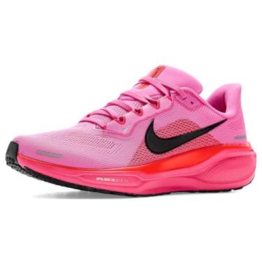 Imagem de Nike Tênis feminino Pegasus 41, Rosa divertido/Off Noir/Hyper Pink/Crimson brilhante/prata metálica, 41