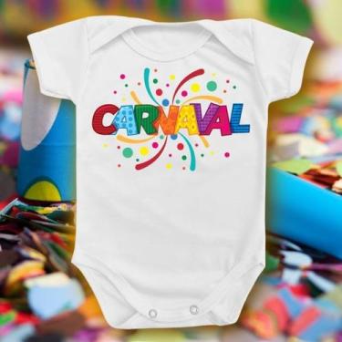 Imagem de Body Para Bebê Carnaval Folia Divertido Menino Menina Festa - Borizinh