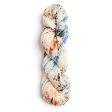 Imagem de 100% lã de alpaca para bebê, 100 g, peso Hank DK, tingido à mão, feito no Peru - Celestial macio e perfeito para tricô e crochê (Highland Storm, DK tingido à mão - 100 g Hank)