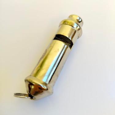 Imagem de New Old Stock NOS Apito de barril de níquel pesado, acampamento, sobrevivência, caça, militar, profissional, esportes, à prova de intempéries, 6,3 cm