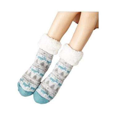 Imagem de Casaco de Pelúcia Feminino para Inverno - Pinguim, Veado, Urso - Quent