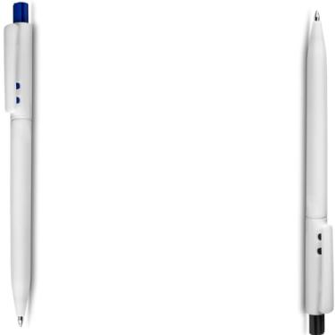 Imagem de Caneta Esferográfica Retrátil com Grip Antiderrapante, Escrita Azul, Plástico Translúcido, 10 Unidades, Design Executivo, Corpo Cilíndrico, para Escritório (Azul e Preto 2)