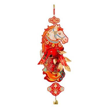 Imagem de MotiveTech Enfeite de Natal Chinês 2026 para Pendurar, Decoração Tradicional para Porta de Quarto, Festival da Primavera, Feliz Ano Novo
