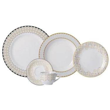 Imagem de erviço de Jantar e Chá Schmidt 30 Peças Porcelana - Porcelana Schmidt