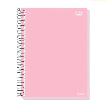 Imagem de Caderno 10 matérias 200 folhas Linha Colors (ROSA)
