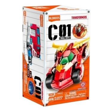 Imagem de Boneco Blokees Wheels C01 Transformers Roll Out Importado - Polibrinq