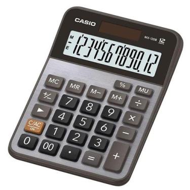 Imagem de Calculadora Mesa Prata MX - 120B 12 Dígitos Casio