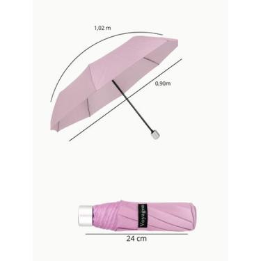 Imagem de Sombrinha Mini Reforçada Voyagem 810L, Rosa bebê