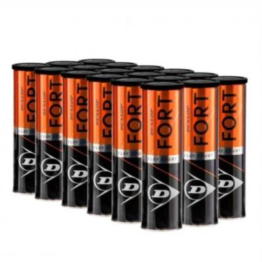 Imagem de Bola de Tênis Dunlop Fort Clay Court - Caixa com 18 Tubos (72 Bolas)