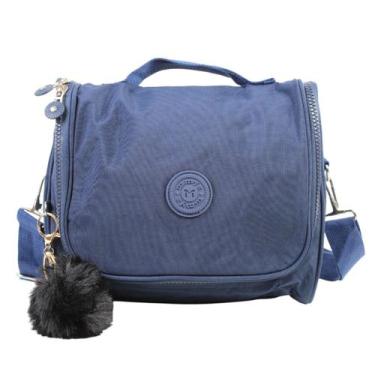 Imagem de Bolsa Térmica Feminina Nylon Lancheira Necessaire Grande Marmiteira co