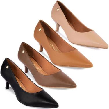 Imagem de Sapato Scarpin Vizzano Salto Baixo Fino Original 1122, Preto, 38