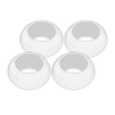 Imagem de Kit Argola para Guardanapo Le Wood Branco 4 Unidades