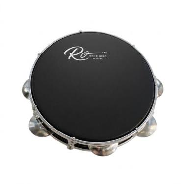 Imagem de Pandeiro rg music abs 10 pele preta com chave