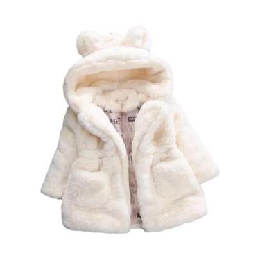 Imagem de Jaqueta De Inverno Quente Para Meninas, Casaco De Algodão Grosso Com P