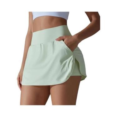 Imagem de Shorts Femininos De Secagem Rápida Com Dupla Camada Para Academia, Cor