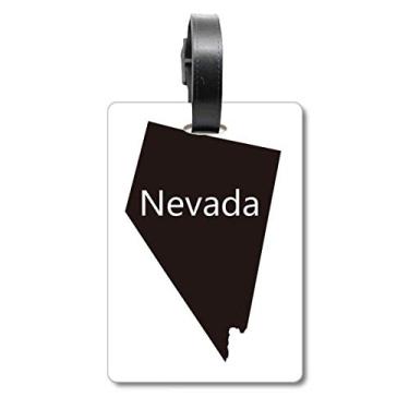 Imagem de Nevada - Mapa dos Estados Unidos da América - Bolsa de mala com etiqueta para cartão de bagagem
