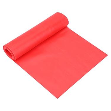 Imagem de ZJchao – Faixa de resistência para exercícios físicos para ioga, faixa elástica de 2 m, faixa de resistência para exercícios físicos (vermelho)