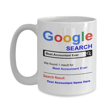 Imagem de Caneca de contador personalizada - Presentes de contador - Caneca de contador personalizada - de aniversário de contador - Caneca de café de 425 g