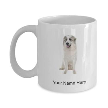 Imagem de Caneca de cachorro pireneano personalizada - Caneca de café para os amantes de cães pireneanos, ideia de crianças que amam - Caneca de café de 325 ml