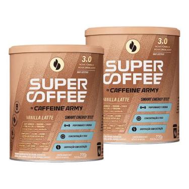 Imagem de Kit 2X Supercoffe Café Queima Gordura Vanilla Caffeine Army