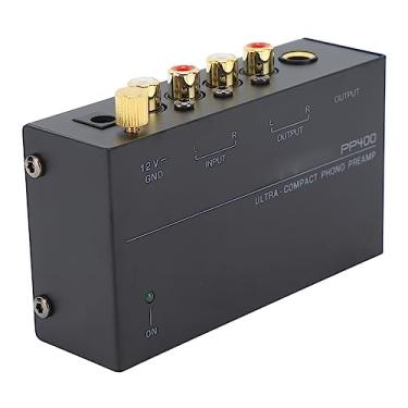 Imagem de Pré-amplificador Phono PP400 Ultra-compacto, Baixo Ruído, Portátil, Excelente Qualidade de Som Caixa de Metal para Gravação (plugue americano)