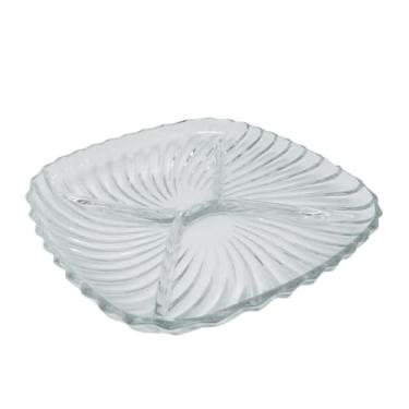 Imagem de Prato Petisqueira De Vidro 4 Segmentos 24cm