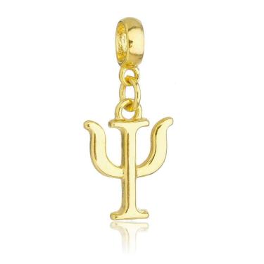 Imagem de Pingente Berloque Símbolo da Psicologia Pandora Banhado a Ouro 18k - Premium