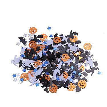 Imagem de Pacote com 2 unidades de confetes de abóbora para festa de Halloween da Amosfun
