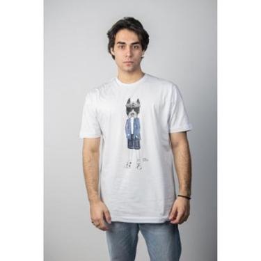 Imagem de Camiseta Me Gusta Cabeça de Bulldog Masculina-Masculino