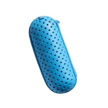 Imagem de Aymzbd Estojo para óculos de Natação, Capa Protetora para óculos de Natação, Estojo para óculos de Piscina, Equipamento com Furo, Caixa de Armazenamento de ó, Azul claro