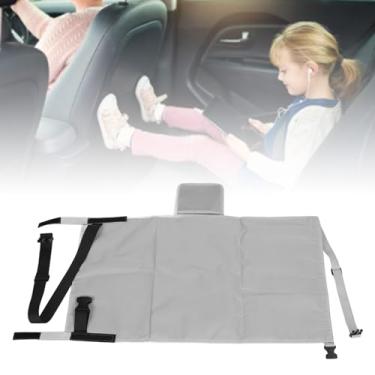 Imagem de Cama Avião Infantil para Crianças, Extensor Assento Avião Portátil Confortável para Crianças, Viagem Macia para Bebês, Essencial para Viagens Avião, Carros Voadores, Trens (cinza)