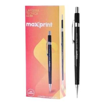 Imagem de Kit com 36 lapiseiras maxprint (amarela 0.9mm azul preta 0.7mm preta 0