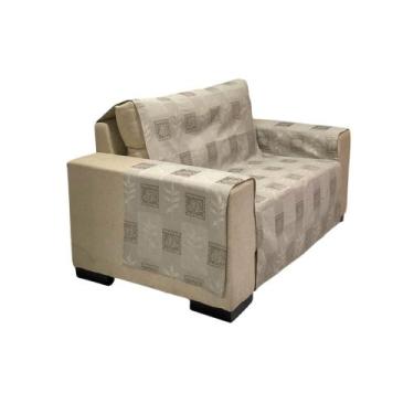Imagem de Protetor Para Sofá Com Braços Jacquard - MUMUDECOR, PATCHWORK 72, 2 LU