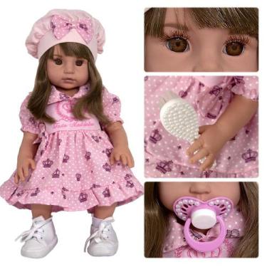 Imagem de Bebê Reborn pode Banho 100 Silicone Magazine Luiza Barato - Cegonha Re