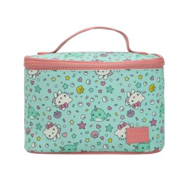 Imagem de Bioworld Hello Kitty Marine Life Estojo de beleza azul claro 15 cm, Hello Kitty azul marinho, OSFA